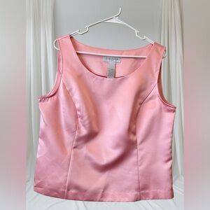 Sag Harbor Pink Satin Blouse